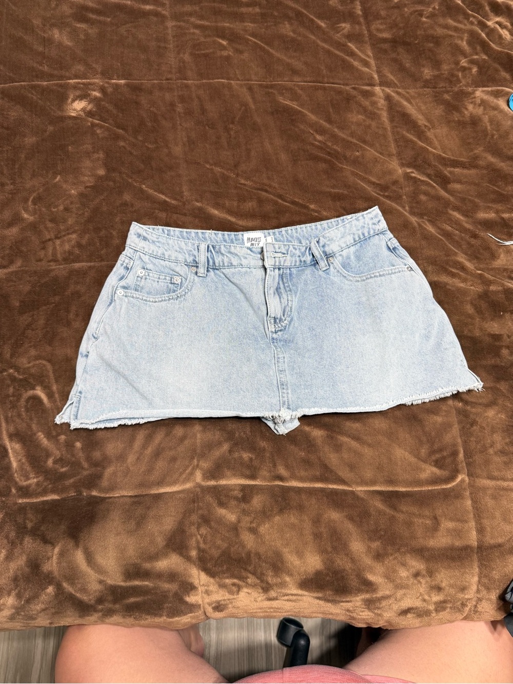 Woman’s size 8 Princess Polly Light Blue Denim  skirt
